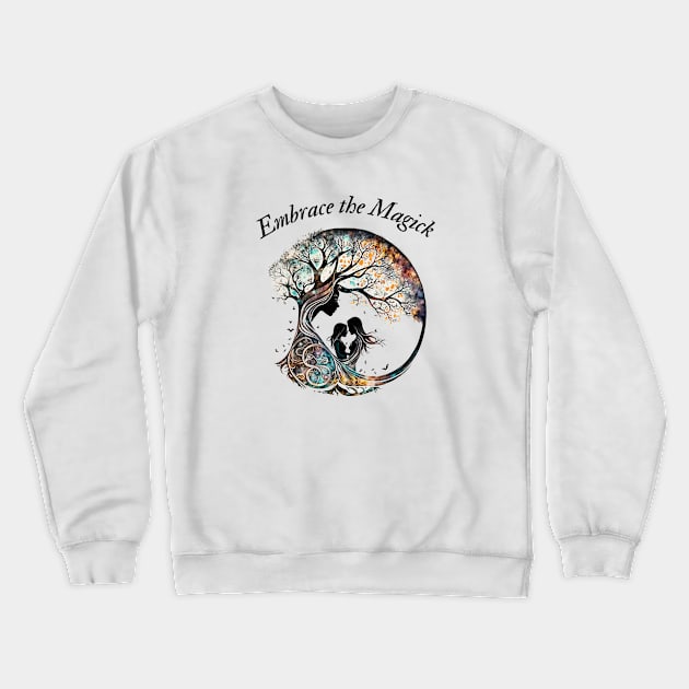 Mother Earth and the Tree of Life Crewneck Sweatshirt by Erin's Witchy Wear
